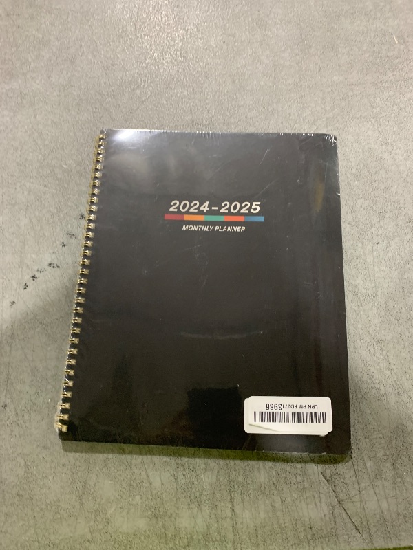 Photo 1 of 2025 Monthly Planner - Monthly Planner/Calendar 2025, 9" x 11", Jan 2024 - Dec 2025, Large, Twin-Wire Binding, 12 Months Tabs, Holidays, Two-Sided Pocket, Thick Paper