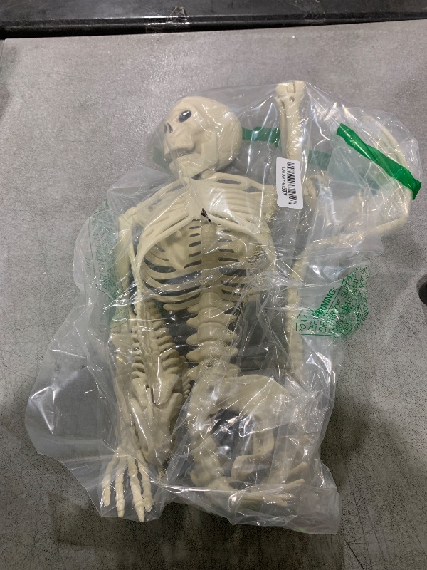 Photo 1 of 38-inch Halloween Mermaid Skeleton and Fish Skeleton, with Movable Joints and A Freely Adjustable Mermaid Tail, Suitable for Halloween Decorations, Creating Scary Scenes