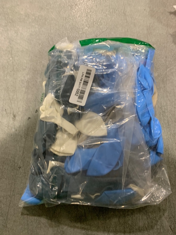 Photo 1 of 154pcs Dusty Blue Balloon Garland Arch Kit – 18/12/10/5 Inch Blue & White Sand Balloons for Weddings, Baby Showers, Birthdays, Anniversary Party Decorations