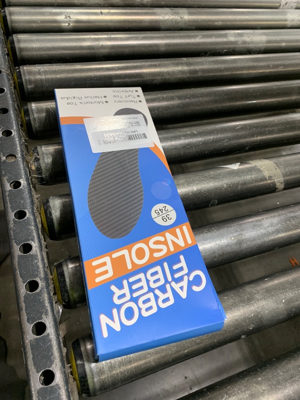 Photo 1 of 1 Pair Carbon Fiber Insole for Men Women Rigid Carbon Fiber Shoe Insert Carbon Fiber Foot Plate (9.65” / 245mm - Men's 7 / Women's Size 8)