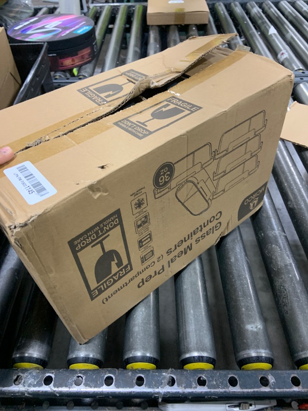 Photo 1 of [5-Pack,36 Oz]Glass Meal Prep Containers 2 Compartments Portion Control with Upgraded Snap Locking Lids Glass Food Storage Containers, Microwave, Oven, Freezer and Dishwasher (4.5 Cups)