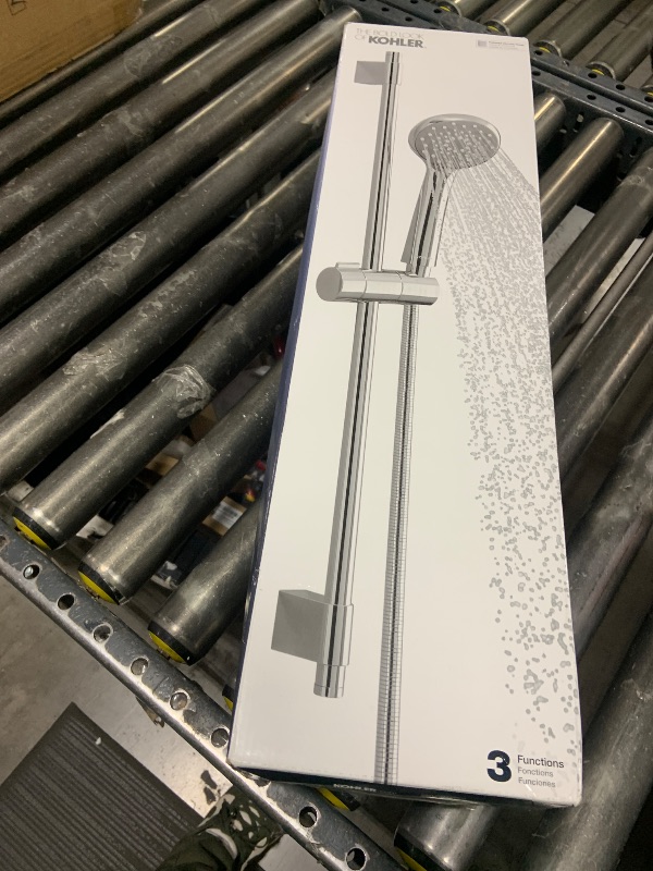 Photo 1 of KOHLER 99243-G-BN Awaken Deluxe 3-Function Handshower Kit, Handheld Shower Head with 24" Slidebar and 60" Hose, 1.75 GPM, Brushed Nickel