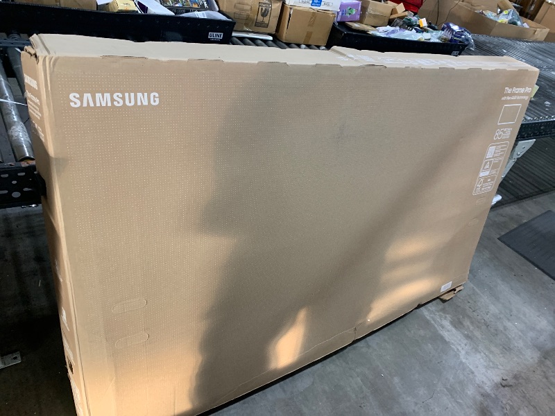 Photo 1 of [SOLD FOR PARTS] Samsung 85-Inch Class The Frame Pro LS03FW 4K Neo QLED Mini LED Smart TV (2025 Model) Slim Fit Wall Mount Modern Frame Design with Wireless One Connect, NQ4 AI Gen3 Processor, Art Mode, Alexa Built-in