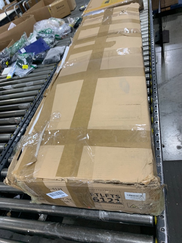 Photo 1 of [SOLD FOR PARTS] YITAHOME Farmhouse TV Stand for 65/55 Inch TV with Power Outlets & 6 Drawers, Entertainment Center with Sliding Barn Door and Adjustable Shelf, TV Media Console Storage Cabinet for Living Room, White