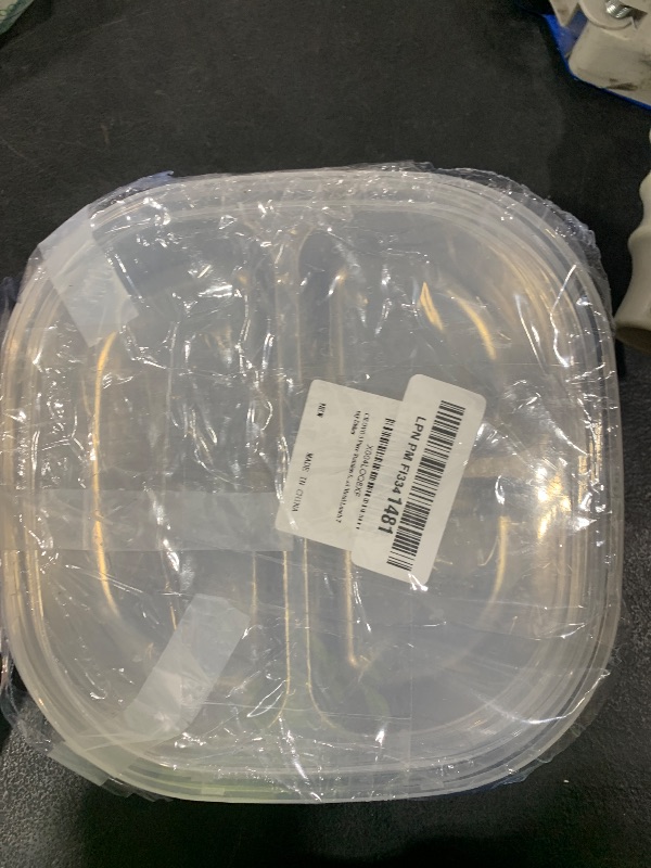 Photo 1 of 3 Piece Stainless Steel Divided Plate with Lids, Portion Control Platter with 3-Compartment Unbreakable Dinner Plates Divided Food Tray Stainless Steel Plate for Adults Kids Camping Lunch Dinner