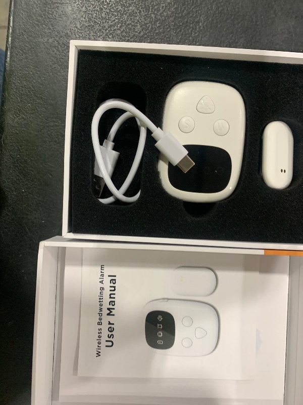 Photo 1 of 2025 New Wireless Bedwetting Alarm, Bed Wetting Alarm for Boys and Girls, Compact & Comfortable Wireless Sensor, 7 Melodies 3 Modes,Includes Progress Card and Stickers White