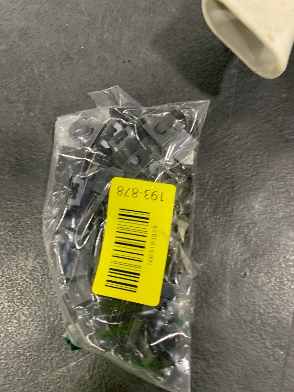 Photo 1 of 100 Pack Photo Frame Hanging Clip S Hook Back Plate Photo Wall Hanger Stencil Plate Hook Sturdy Serrated Clip ?for Frames and Paintings