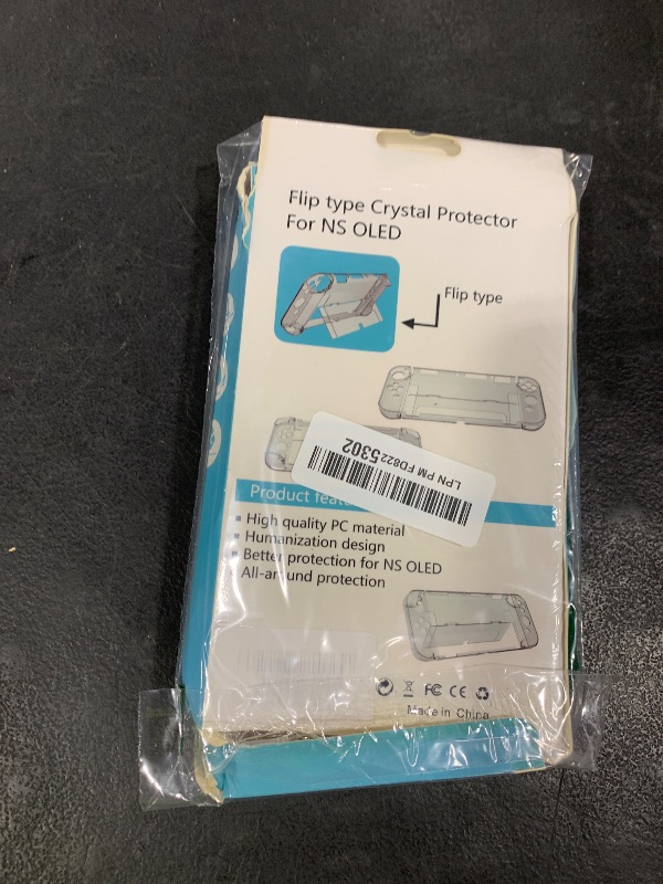 Photo 1 of [Improved Version] Dockable Clear Case for Nintendo Switch OLED 2021, FANPL Protective Case Cover for Switch OLED and Joy Con Controller - Strong and Durable, Not Easy to Fall Off (Clear)