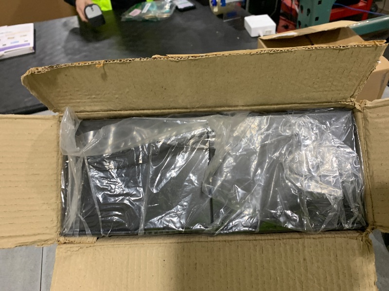 Photo 1 of ****STOCK PHOTO SIMILAR TO ITEM****
AuldHome Design Umbrella Planter for Patio Table (Black Square), w/Umbrella Hole, Enamelware Rectangular Planter Pots