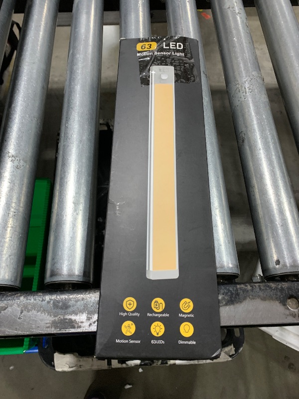 Photo 1 of 10inch Under Cabinet Lighting, 2 Pack Rechargeable Motion Sensor Light Indoor, 5 Levels Dimmable Magnetic Closet Lights, Wireless Under Counter Lights for Kitchen, Stairs