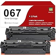 Photo 1 of 067 Black Toner Cartridge - Compatible for Canon 067 MF656cdw Toner cartridges for imageCLASS MF656Cdw MF654Cdw MF653Cdw LBP633Cdw LBP632Cdw Printers Ink(2 Black)
