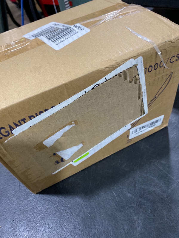 Photo 1 of 1,000 Plastic Disposable Knives Bulk Black Medium Weight Disposable Silverware Plastic Cutlery Knife