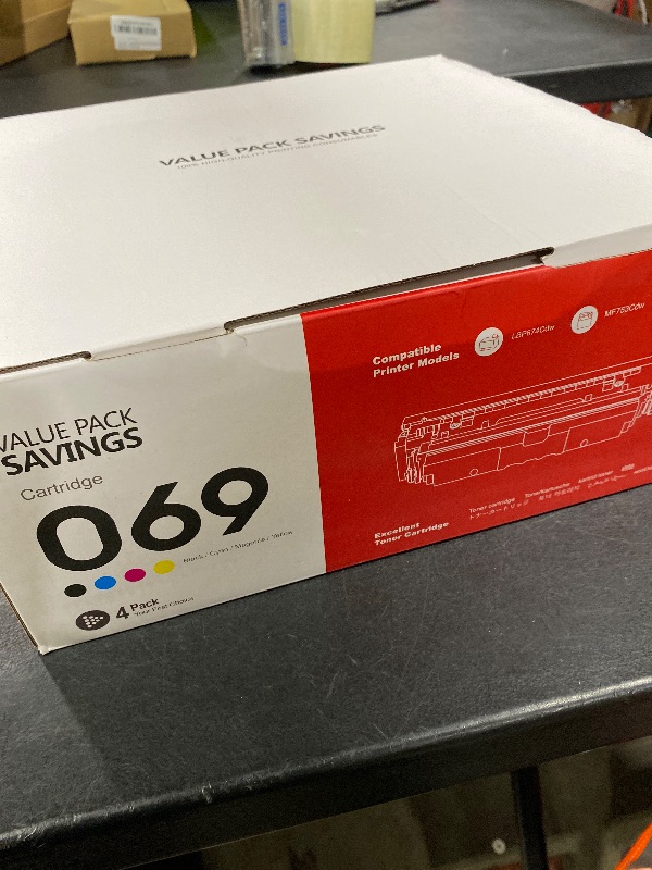 Photo 1 of 069 069H Toner Cartridge Set (4-Pack, Black Cyan Magenta Yellow) - Loment Compatible 069 High Capacity Toner Replacement for 069 Toner LBP674Cdw MF753Cdw MF751Cdw Printer