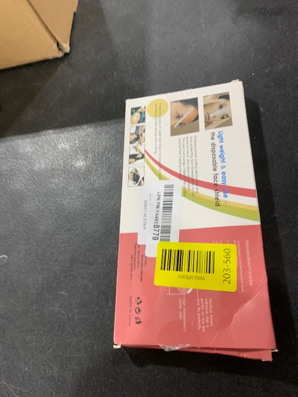 Photo 1 of 100 PCS Microblading Makeup Shower Face Shields Visors, Disposable Face Shields Masks for Hairspray Salon Supplies and Eyelash Extensions Eye Eyelid Surgery Aftercare