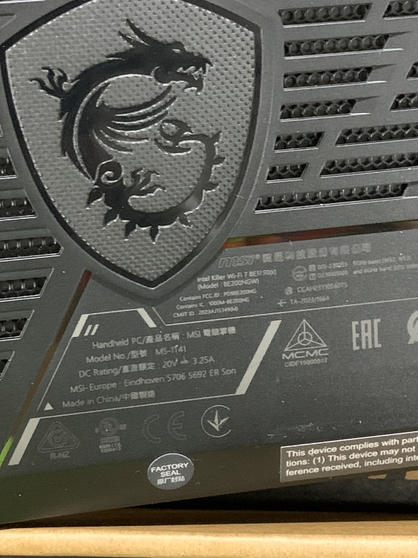 Photo 1 of MSI Claw A1M PC Gaming Handheld: Intel Ultra 7-258V, 7" FHD 120Hz Display, 32GB LPDDR5, 512GB NVMe SSD, MicroSD Card Reader, Thunderbolt 4, Win 11 Home: Black 7 AI+ A2VM-001US