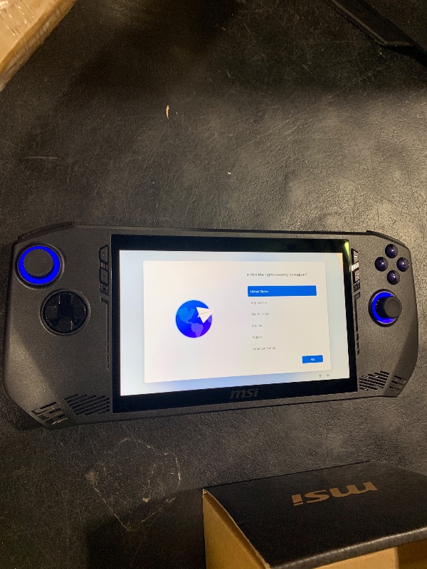 Photo 1 of MSI Claw A1M PC Gaming Handheld: Intel Ultra 7-258V, 7" FHD 120Hz Display, 32GB LPDDR5, 512GB NVMe SSD, MicroSD Card Reader, Thunderbolt 4, Win 11 Home: Black 7 AI+ A2VM-001US