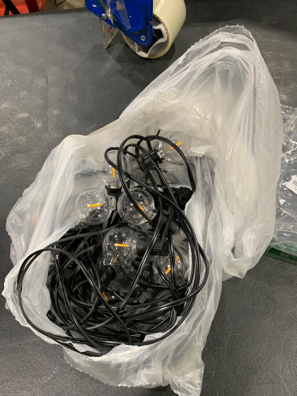 Photo 1 of 100ft 2-Pack Outdoor G40 LED Globe String Lights Dimmable Waterproof Shatterproof Light Strings with 52 Bulbs Connectable Commercial Hanging Lights for Christmas Patio House Backyard Balcony Party