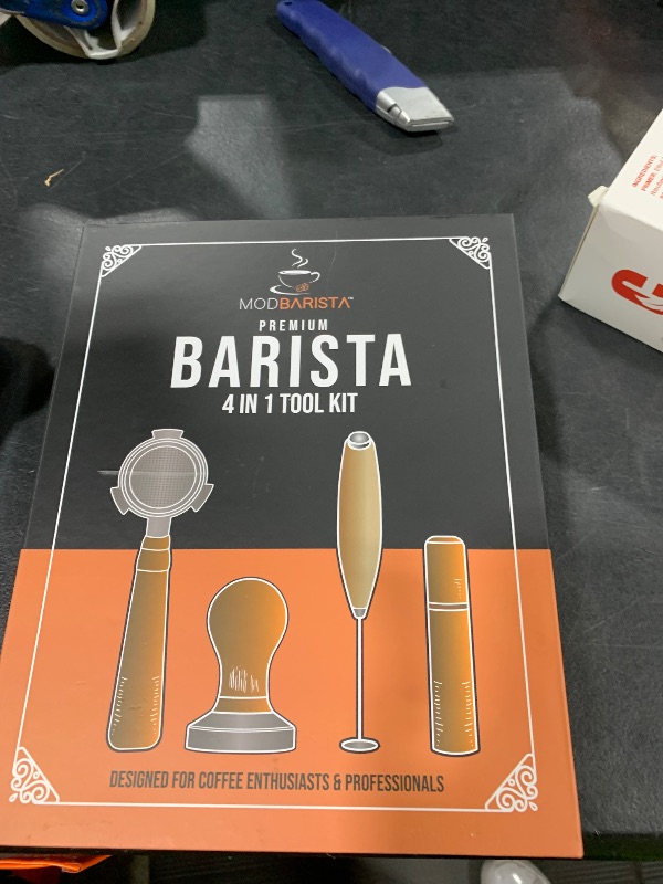 Photo 1 of 54mm Bottomless Portafilter-Tamper-Milk Frother-WDT Tool-Breville-Rosewood -Barista Coffee Espresso machine Accessories-Premium-Gift for Coffee Lovers MODBARISTA Premium Barista 4-IN-1 kit