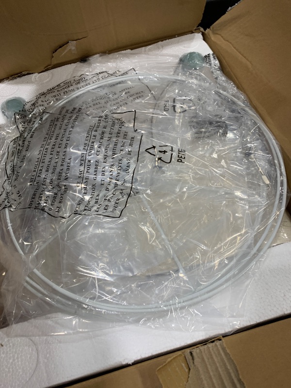 Photo 1 of 27" Farmhouse Table Lamps for Living Room,Blue Vintage Lamps Set of 2 with USB A+C Charging Ports & AC Outlet, Retro Nightstand Lamp with Fabric Shade for Bedroom, Entryway(4 Bulbs Included)