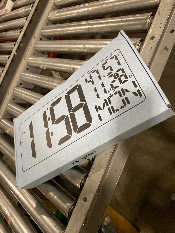 Photo 1 of 11 RGB Color Changes Large Digital Wall Clock/Bluetooth Auto Time Sync, Remote-Controlled Digital Wall Clock Large Display with Alarm/Timer Function, DST, Indoor Temperature/Humidity Display (18 inch)