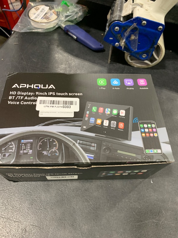 Photo 1 of [Car Multimedia Player] Apple Carplay Screen for Car with 2.5K Dash Cam+1080p Backup Camera,Car Tablet Pro Max 2025,9" HD IPS Carplay & Android Auto Screen,Siri,AUX/FM,Mirror Link