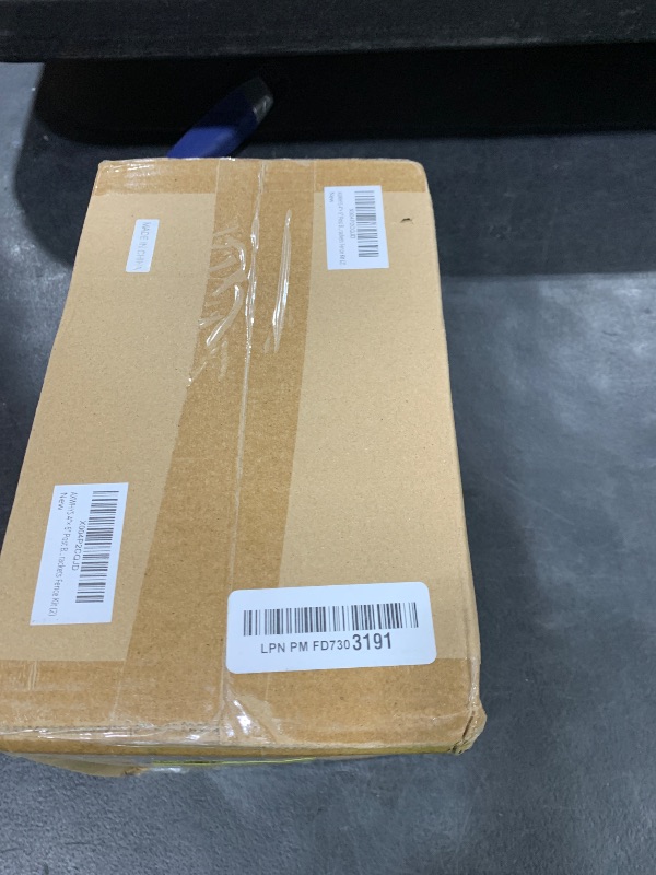 Photo 1 of 2 Set 4“× 6” Post Base, (Inner Size 3.6"x 5.6") Post Brackets,Black Metal Powder-Coated Thick Steel Post Anchor Outdoor for Support Deck Base Plate Pergola Brackets Fence Kit,Mialbox Post Mount