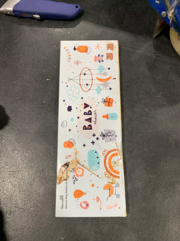 Photo 1 of 3 Pack Ring Teether Baby Infant Toys, Silicone Teething Ring Toys for Babies 6 Months, Seposeve Baby Teethers 6-12 Months 12-24 Months, Easy to Grasp Toy, Teething Relief, Light Purple Green Blue