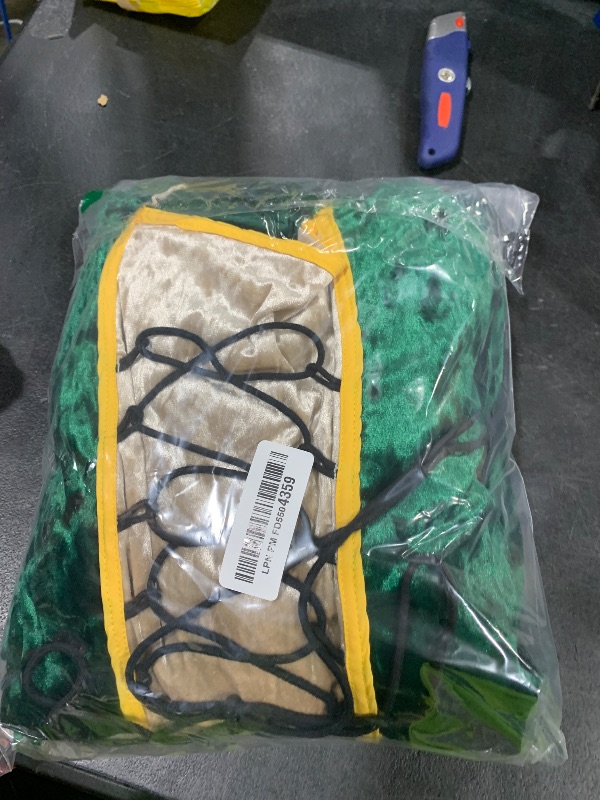 Photo 1 of PYAEAS Womens Renaissance Velvet Dress Halloween Victorian Vintage Hooded Gown Dresses Medieval Gothic Vampire Costumes Cosplay (Green,S)