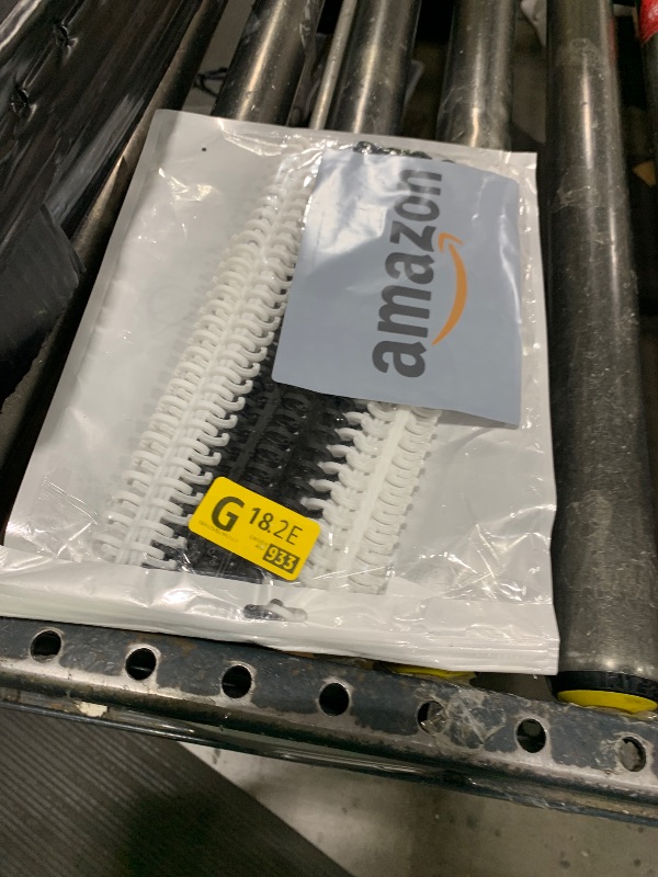 Photo 1 of 10 Pcs Binding Combs 30 Rings Comb Binding Spines Coil Binding Machine Plastic Spiral Book Binder for Teacher Student Document Notebook File Making, Black White, 3/8 Inch