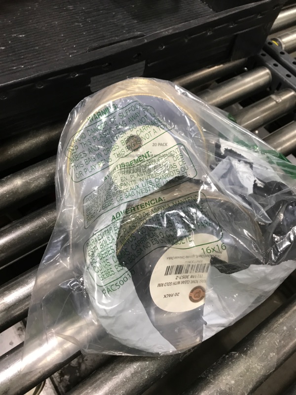 Photo 1 of [16 OZ 40 Count] Clear Plastic organic Party Soup bowls With Gold Rim Premium heavyweight Elegant Disposable Tableware Dishes