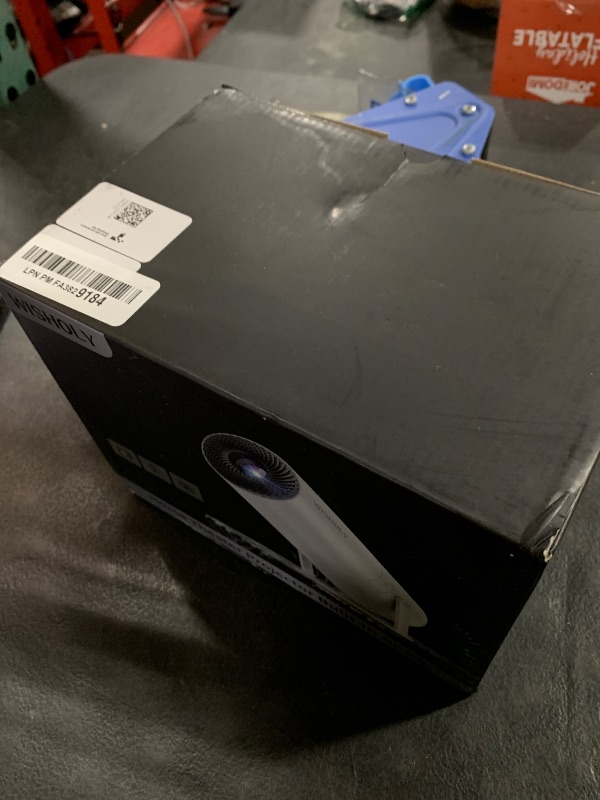 Photo 1 of [ Built-in Google TV & Voice Control] WISHOLY Mini Projector with WiFi and Bluetooth, Built-in Streaming Apps, Portable Movie Projector 4K with 180° Rotatable for Outdoor, Home Theater, Movie Night