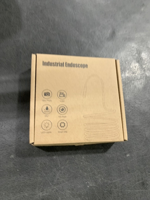 Photo 1 of [Dual-Lens] Endoscope Camera with Light, 1920P HD Borescope with 8+1 Adjustable LED Lights, IP67 Waterproof Inspection Camera 16.5FT Semi-Rigid Snake Cord for iOS & Android (2 Interface)