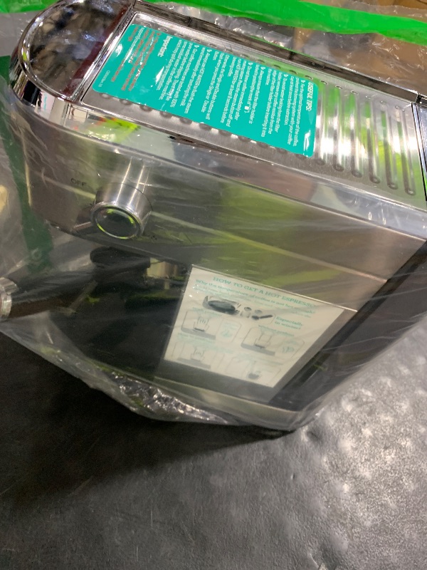 Photo 1 of CASABREWS CM5418 Espresso Machine 20 Bar, Compact Espresso Maker with Steam Milk Frother, Stainless Steel Coffee Machine with 34oz Removable Water Tank for Cappuccino, Gift for Women or Men, Silver