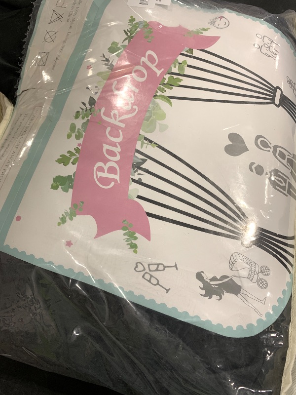 Photo 1 of 10 Panels 5x12ft Wrinkle Free Black Backdrop Curtains for Parties, Polyester Photo Backdrop Drapes 12 ft Long Back Drop Cloth for Wedding Birthday Photography Background, 50ftx12ft