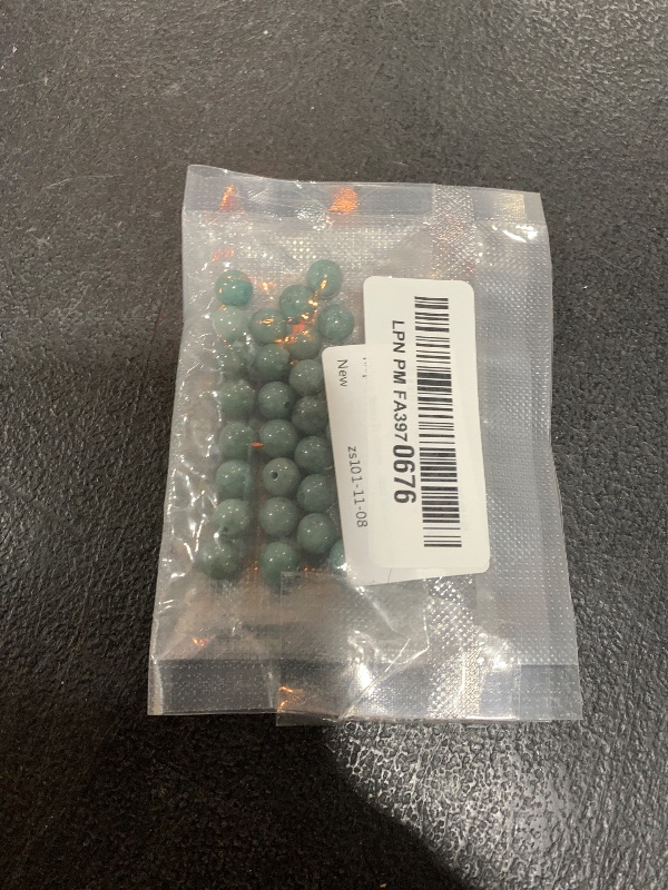 Photo 1 of 100pcs 8mm Burmese Jade Beads Natural Gemstone Beads Round Loose Beads for Crafting and Jewelry Making