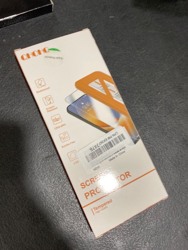 Photo 1 of [1-Second Auto-Install] QHOHQ 3 Pack Privacy Screen Protector for iPhone 17 Pro [6.3 Inch] + 1 Set Camera Lens Protector, 25° Anti Spy Tempered Glass, [12FT Military Grade Shatterproof], Case Friendly