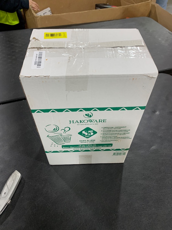 Photo 1 of [85 SET]Harvest Pack 16 oz Coffee Cups, Disposable Insulated Ripple Coffee Cups, Double-Walled To go Cups with Lids, Brown Geometric, Drinking Paper Cups for Tea Hot Chocolate Drinks