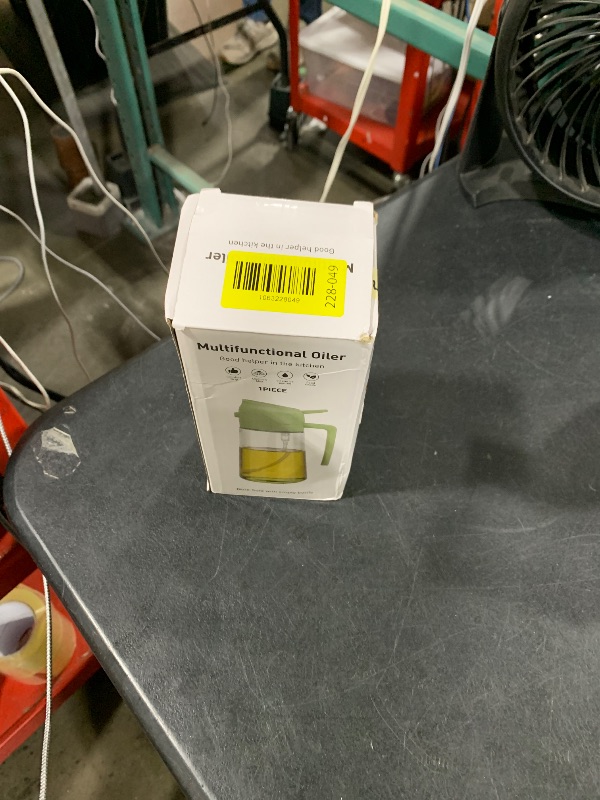 Photo 1 of 2 in 1 Oil Sprayer for Cooking, Olive Oil Dispenser Bottle for Kitchen Spray and Pour, 16oz/470ml Light-Blocking Dark Amber Glass Brown Bottle, Food-Grade Oil Mister for Air Fryer Cream Cap