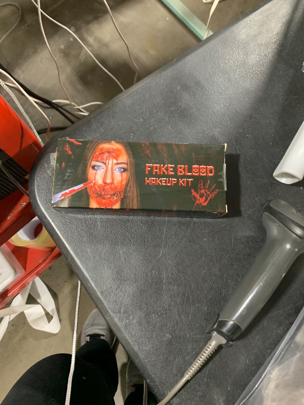 Photo 1 of 3PCS Halloween Fake Blood Kit, 2.03oz Fake Blood Spray and 2.03oz Dripping Blood and 1.06oz Coagulated Gel Blood, Realistic Washable Fake Blood Makeup for Zombie Vampire Monster Cosplay & Dress Up
