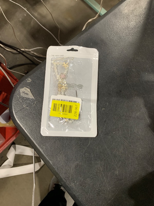 Photo 1 of 2 Pcs Phone Charm Strap Universal Hand Phones Wrist Strap Camera Lanyard Pearl Beaded Cute Chain String Accessories Universal for All Smartphones Samsung Women Girls Phones Bag Keychain Beach Style