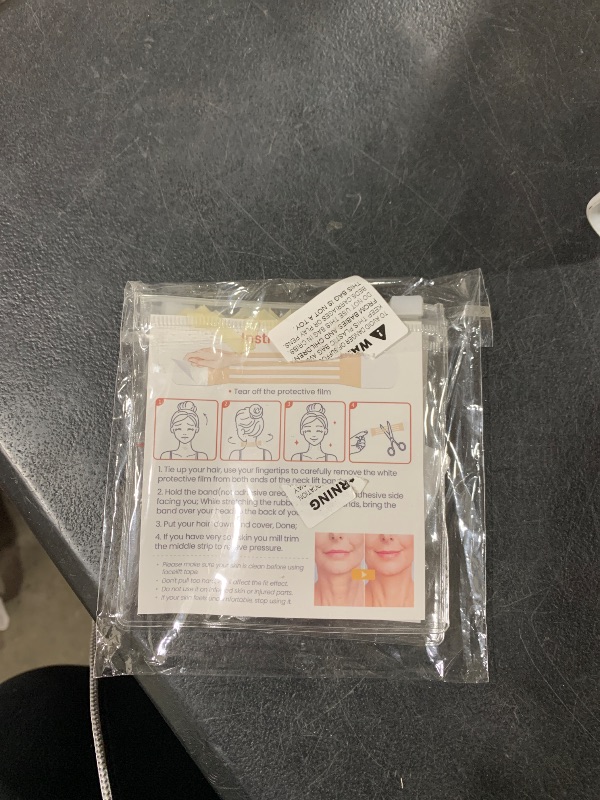 Photo 1 of 8Pcs Neck Lift Tape, Face Lifting Tape, Improve Neck Wrinkles, High Elasticity, Breathable And Invisible Lifting(8 Strips+40 Patches)