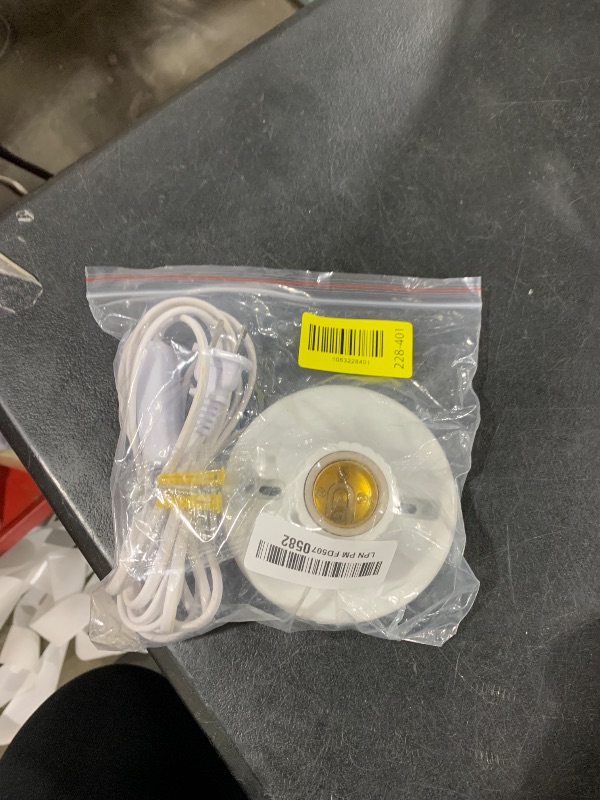 Photo 1 of 10FT Light Bulb Base with Cord E26/E27 Light Socket with On/Off Switch, 110V-250V Lamp Base for Light Socket with Cord, Light Bulb Socket with Plug-in Lamp Holder Base for ?Desktop,Include Screw ? ?