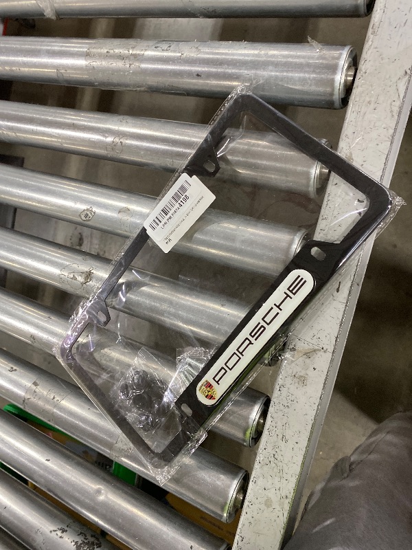 Photo 1 of 1 Pcs 3D Aluminum Alloy License Plate Frames for Car,Bracket Holder Universal for Cars, Trucks and SUVs - Black