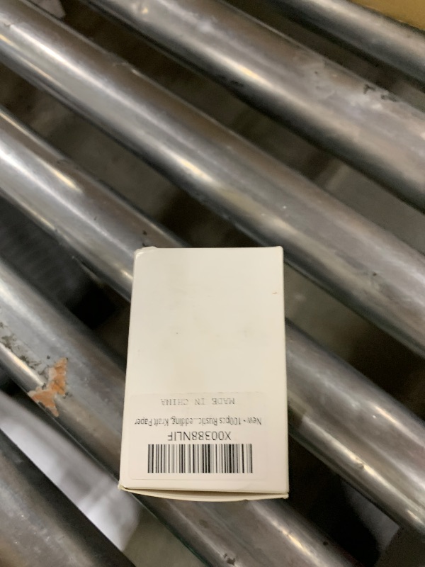 Photo 1 of 100pcs Rustic White Lace Wedding Sparkler Tags with Match Holder and Striker Send Off Exit Tags for Wedding, Kraft Paper