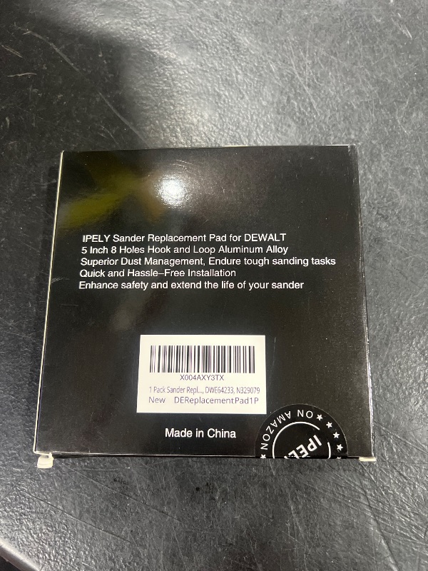 Photo 1 of 1 Pack Sander Replacement Pad for Dewalt, 5-Inch 8 Holes Hook and Loop Aluminum Alloy Orbital Sander Replacement Pad for DWE6421/6421K, DWE6423/6423K, DCW210B, DWE64233, N329079