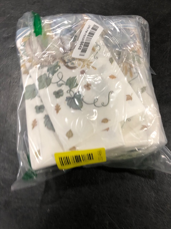 Photo 1 of 100 Pcs Fall Guest Napkins Thanksgiving Watercolor Pumpkin Paper Napkins for Party Lunch Dinner Bathroom Kitchen Decor