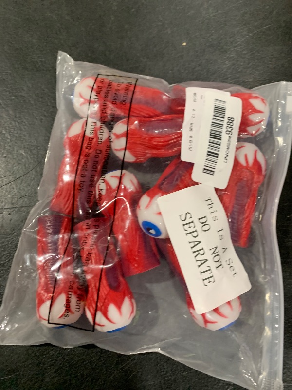 Photo 1 of 10 Pieces Halloween Eyeball Finger Puppets - Eyeball Finger Eye Covers for Party, Cosplay, Favor