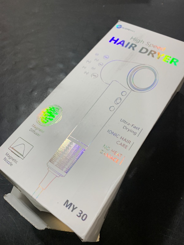 Photo 1 of (OUTLET)slopehill 110,000 RPM Professional Hair Dryer - 0.8lb Ultra-Lightweight, 2 Billion Ion Technology for 98% Frizz Reduction, AI Smart-Temp Control, Magnetic Attachments for All Hair Types (Pink)