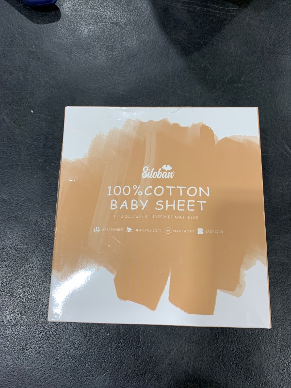 Photo 1 of 100% Cotton Bassinet Sheets Fit for AirClub, AMKE 3 in 1 Bassinet, Newton and Bellababy Bassinet Bedside Sleeper, 2 Pack, Breathable and Soft Sheet for Baby, White