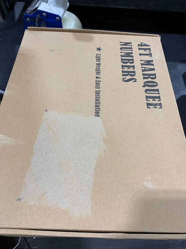 Photo 1 of 4FT Marquee Light Up Numbers, Black Giant Marquee Number Big Mosaic Number for 85th Birthday Party Decorations Backdrop 85 Anniversary Decor, Pre-Cut Frame Large Number 85